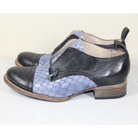 Free Bird by Steven Mabel boots Oxford Slip on booties Shoes Size 9 Leather - Picture 1 of 8